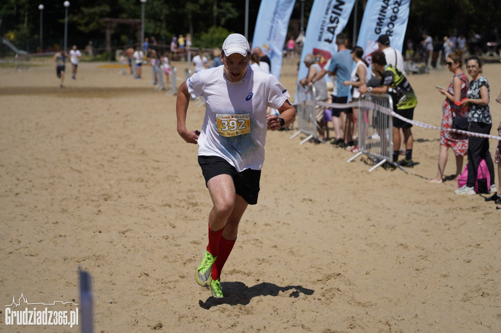 X Bieg 3 Plaż w Rudniku koło Grudziądza - zdjęcia na mecie