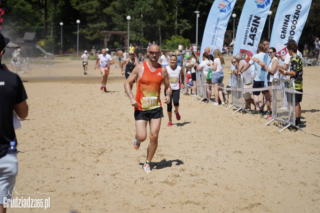 X Bieg 3 Plaż w Rudniku koło Grudziądza - zdjęcia na mecie
