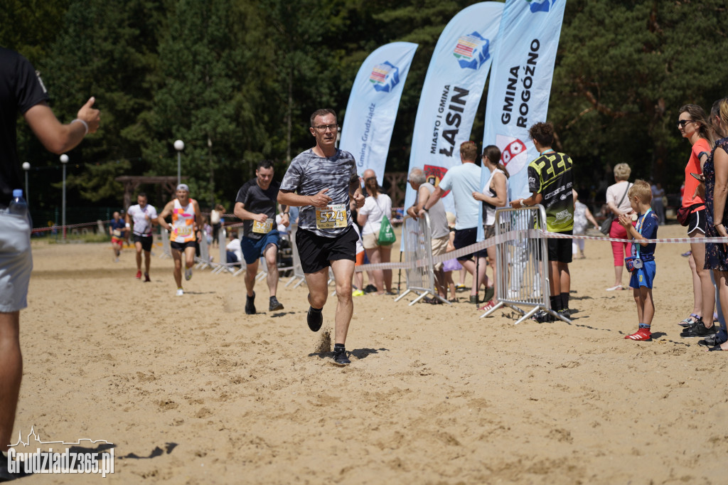 X Bieg 3 Plaż w Rudniku koło Grudziądza - zdjęcia na mecie