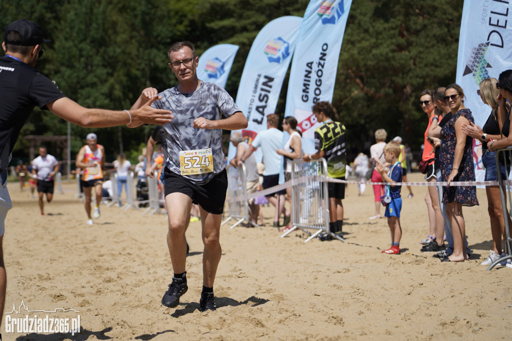 X Bieg 3 Plaż w Rudniku koło Grudziądza - zdjęcia na mecie