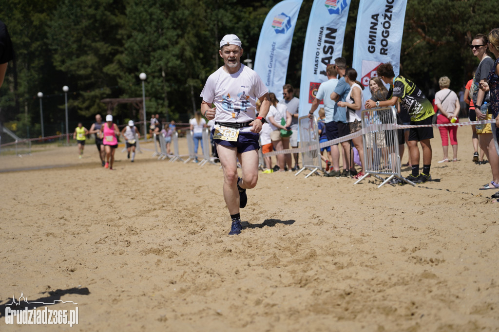 X Bieg 3 Plaż w Rudniku koło Grudziądza - zdjęcia na mecie
