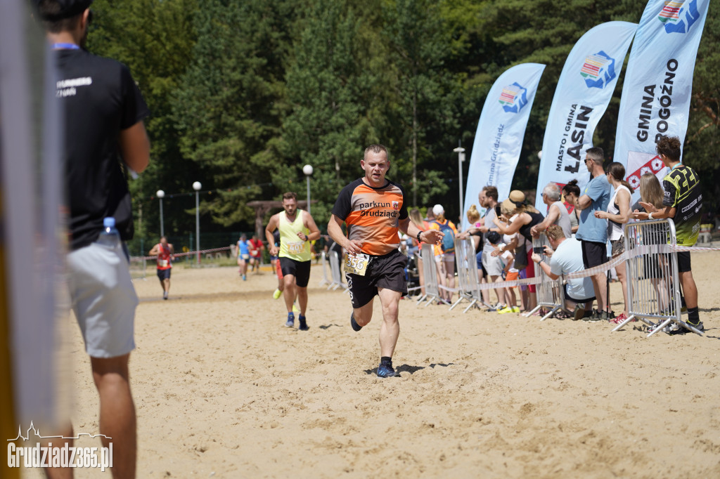 X Bieg 3 Plaż w Rudniku koło Grudziądza - zdjęcia na mecie