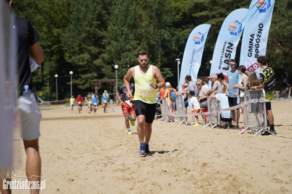 X Bieg 3 Plaż w Rudniku koło Grudziądza - zdjęcia na mecie