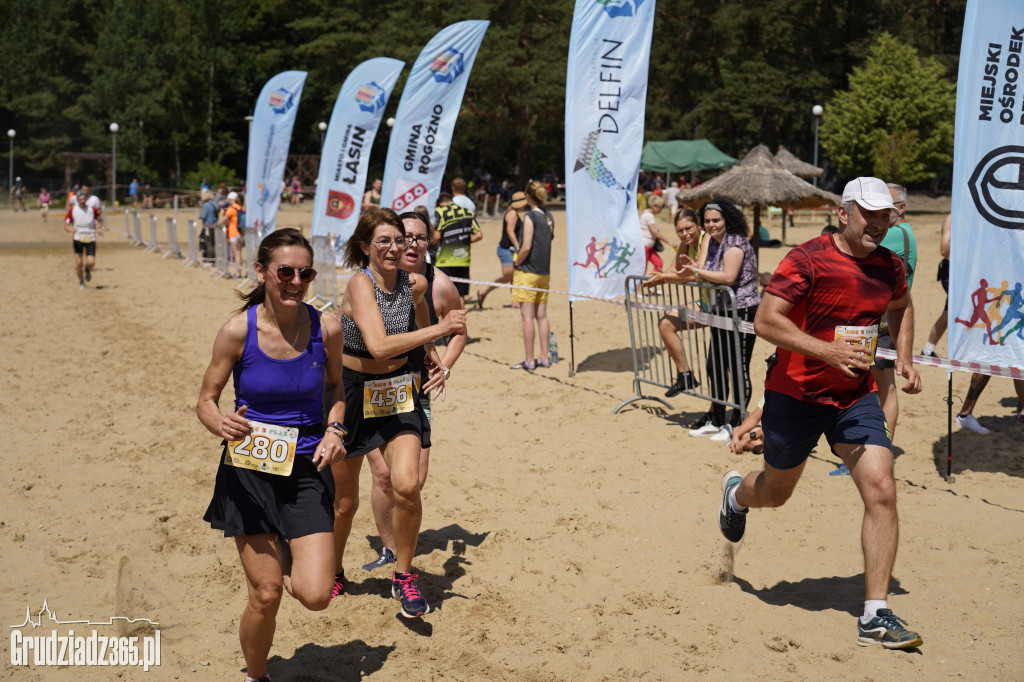 X Bieg 3 Plaż w Rudniku koło Grudziądza - zdjęcia na mecie