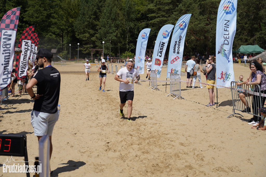X Bieg 3 Plaż w Rudniku koło Grudziądza - zdjęcia na mecie