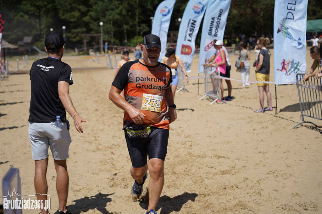X Bieg 3 Plaż w Rudniku koło Grudziądza - zdjęcia na mecie