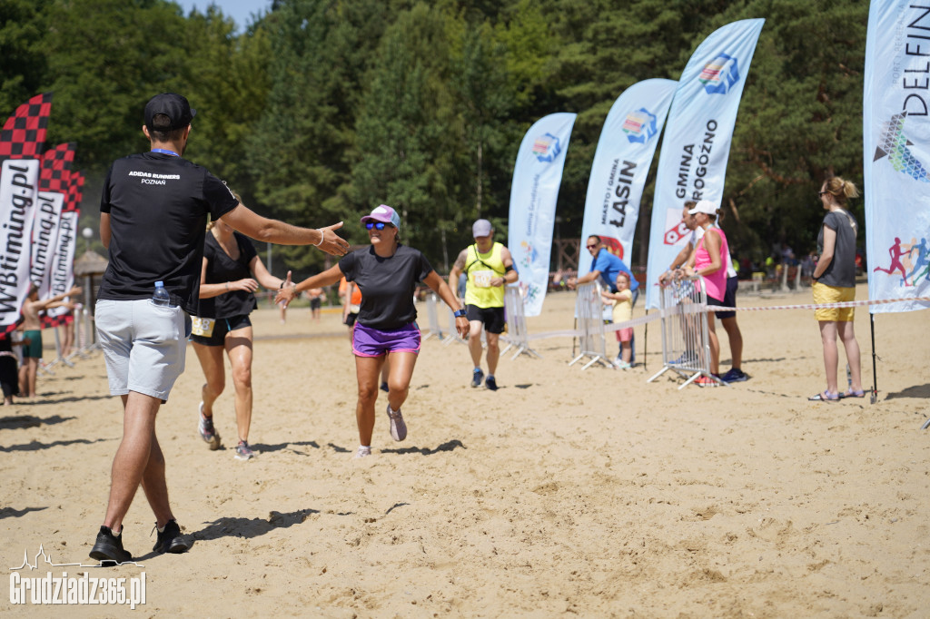 X Bieg 3 Plaż w Rudniku koło Grudziądza - zdjęcia na mecie