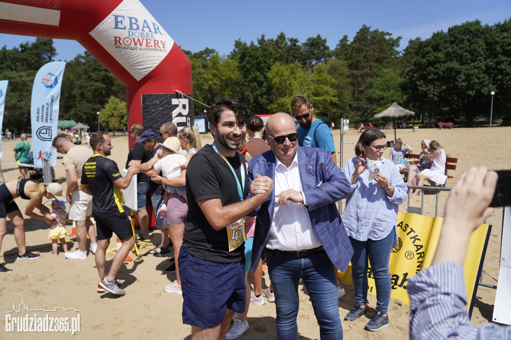 X Bieg 3 Plaż w Rudniku koło Grudziądza - zdjęcia na mecie