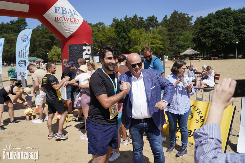 X Bieg 3 Plaż w Rudniku koło Grudziądza - zdjęcia na mecie