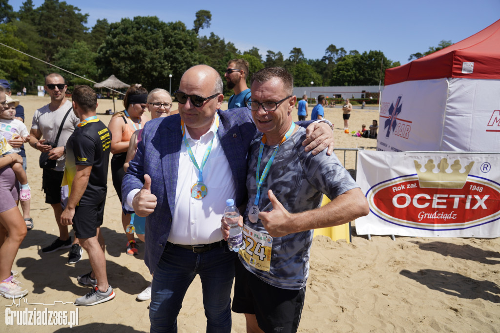 X Bieg 3 Plaż w Rudniku koło Grudziądza - zdjęcia na mecie