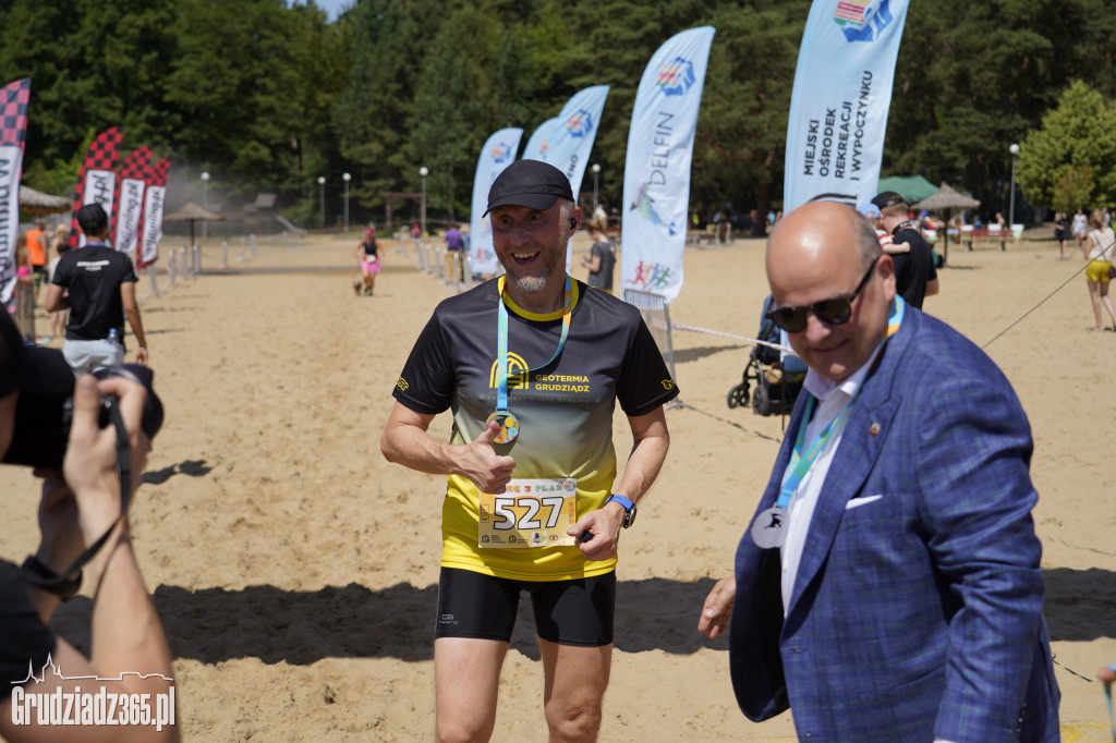 X Bieg 3 Plaż w Rudniku koło Grudziądza - zdjęcia na mecie