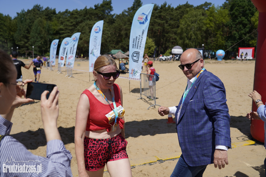 X Bieg 3 Plaż w Rudniku koło Grudziądza - zdjęcia na mecie