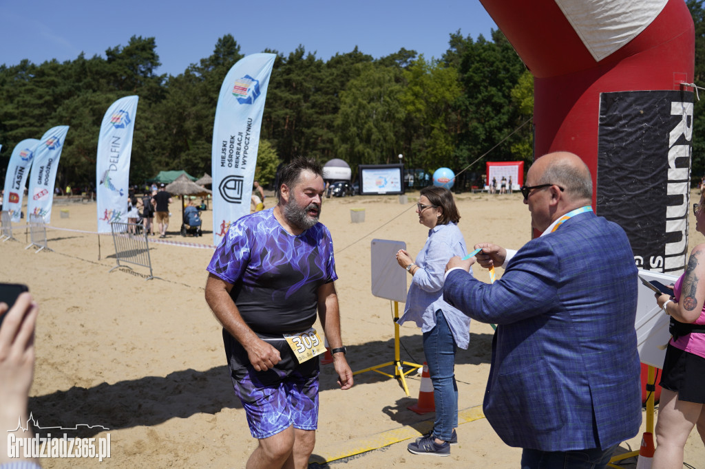 X Bieg 3 Plaż w Rudniku koło Grudziądza - zdjęcia na mecie