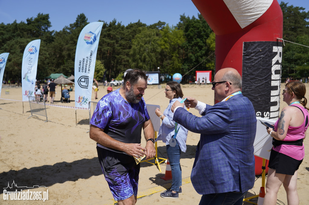 X Bieg 3 Plaż w Rudniku koło Grudziądza - zdjęcia na mecie