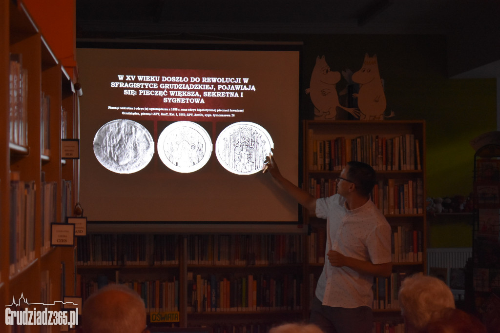 Dawid Schoenwald wygłosił wykład na temat historii herbu Grudziądza