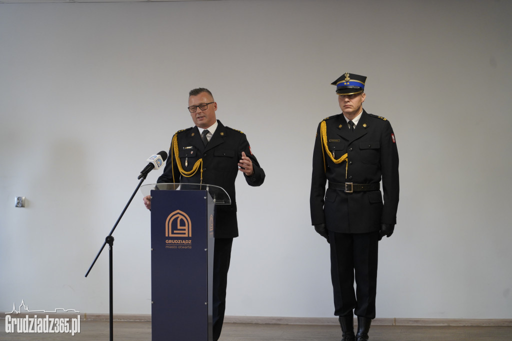 Awanse w stopniach służbowych oraz wyróżnienia dla grudziądzkich strażaków