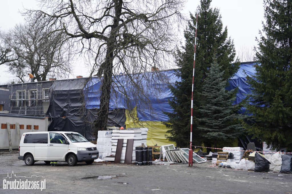 Trwają prace termomodernizacyjne w budynku SP17 w Grudziądzu