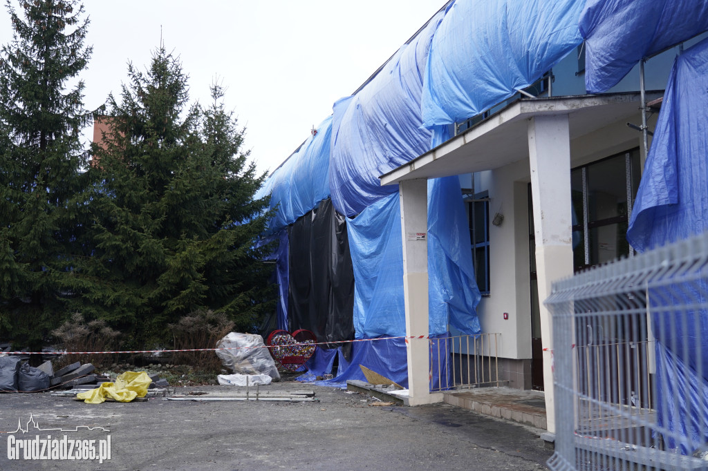 Trwają prace termomodernizacyjne w budynku SP17 w Grudziądzu