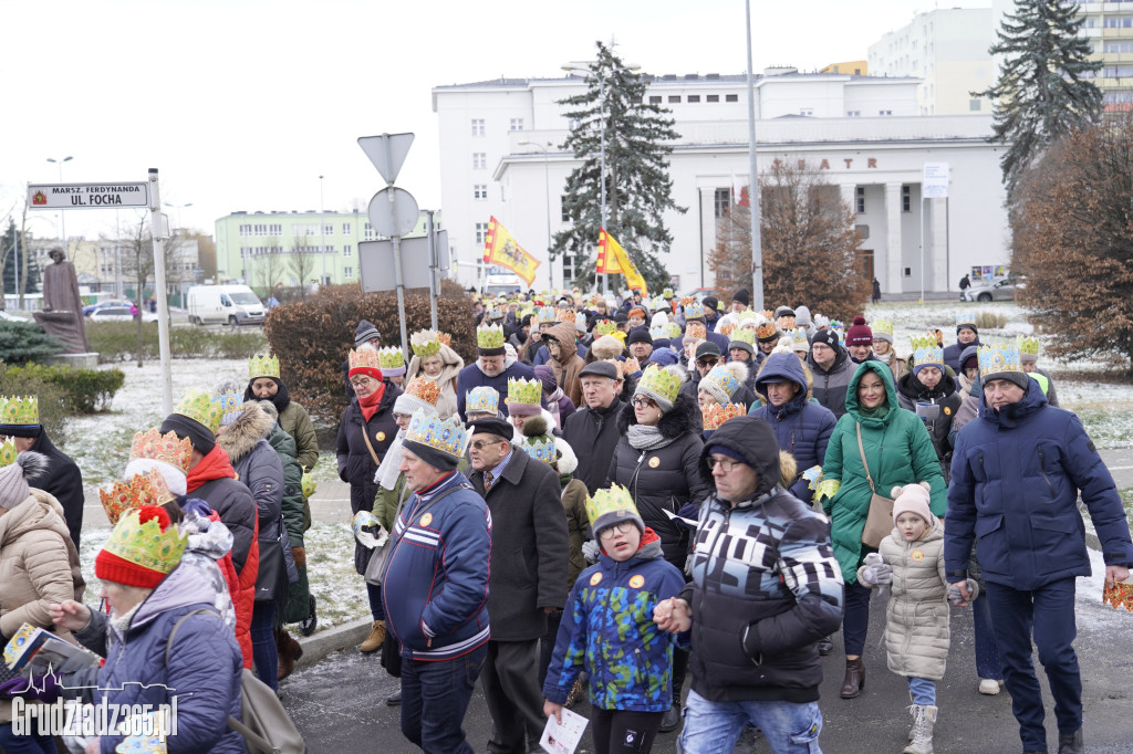 Ulicami Grudziądza po raz dziesiąty przemaszerował Orszak Trzech Króli