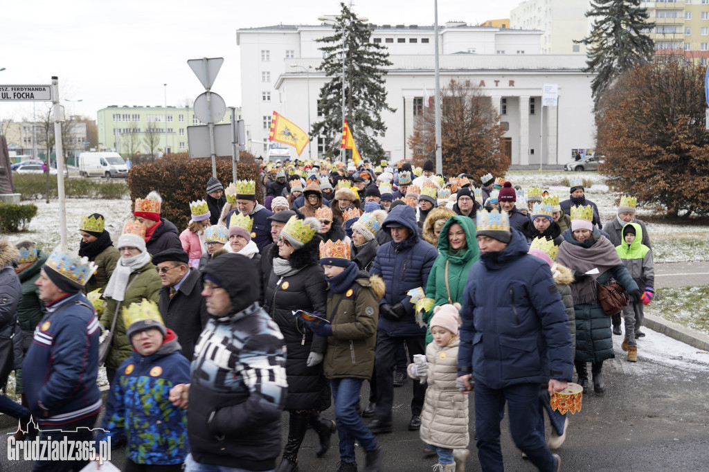 Ulicami Grudziądza po raz dziesiąty przemaszerował Orszak Trzech Króli
