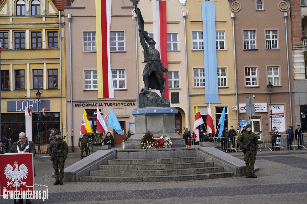 104. rocznica powrotu Grudziądza do Polski. Uroczystości na Rynku