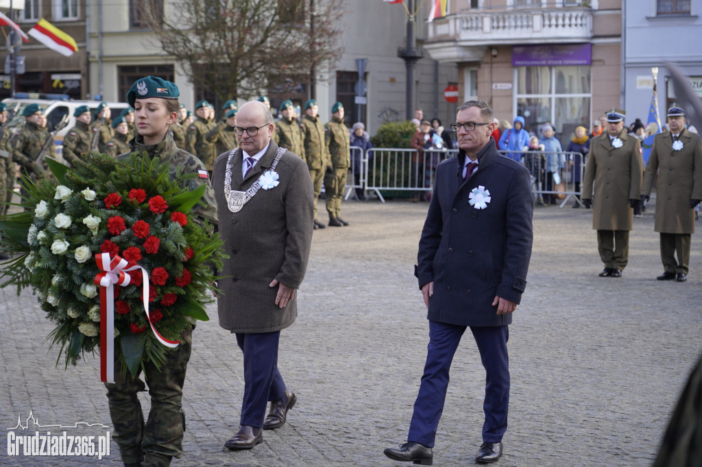 104. rocznica powrotu Grudziądza do Polski. Uroczystości na Rynku