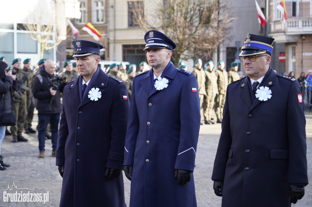 104. rocznica powrotu Grudziądza do Polski. Uroczystości na Rynku