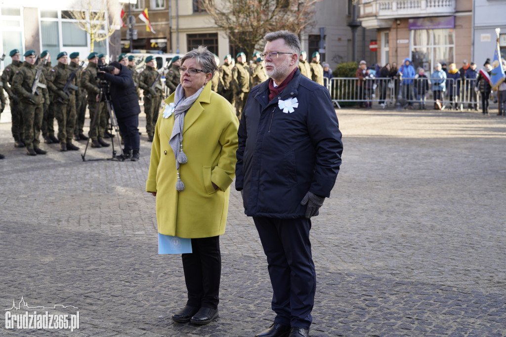 104. rocznica powrotu Grudziądza do Polski. Uroczystości na Rynku