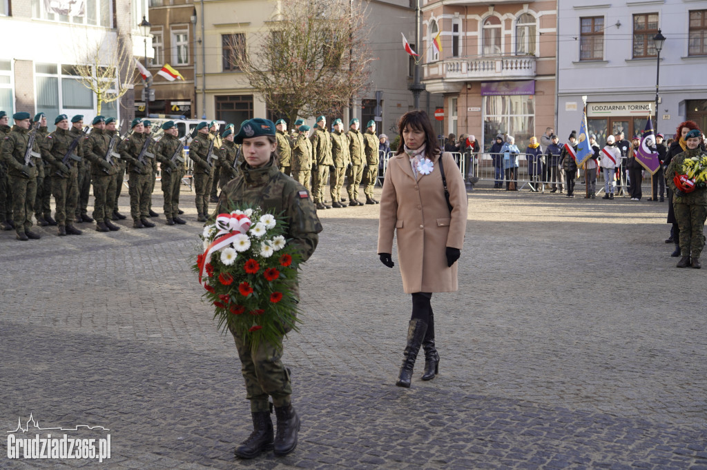 104. rocznica powrotu Grudziądza do Polski. Uroczystości na Rynku