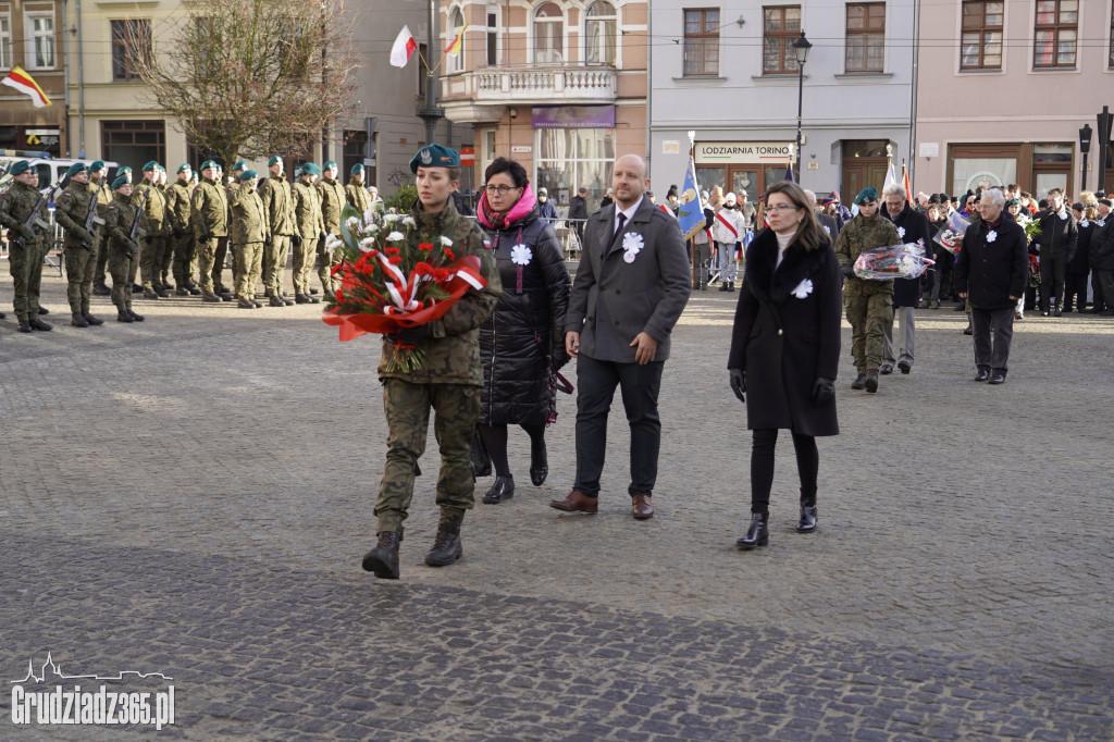 104. rocznica powrotu Grudziądza do Polski. Uroczystości na Rynku