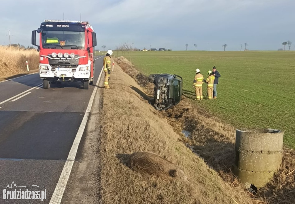 Trwa protest rolników, są blokady dróg w Grudziądzu - zdjęcia