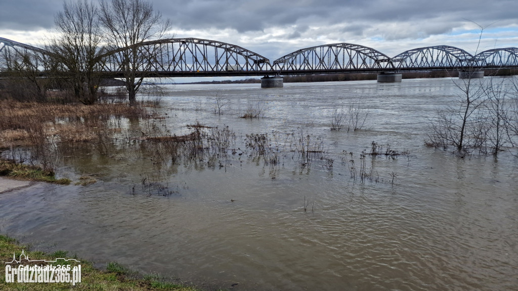 Wysoki stan Wisły w Grudziądzu. Służby monitorują sytuację