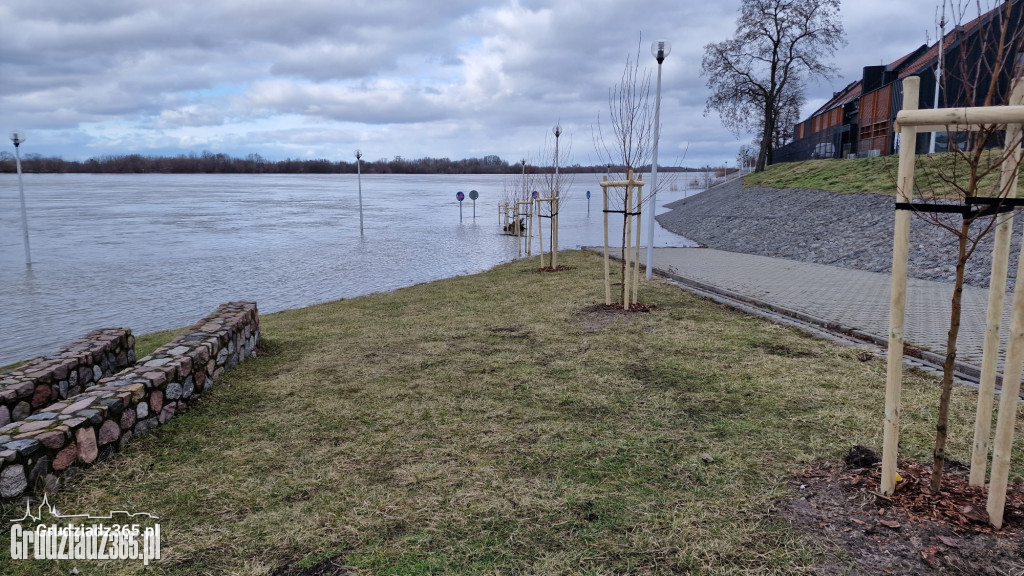 Wysoki stan Wisły w Grudziądzu. Służby monitorują sytuację