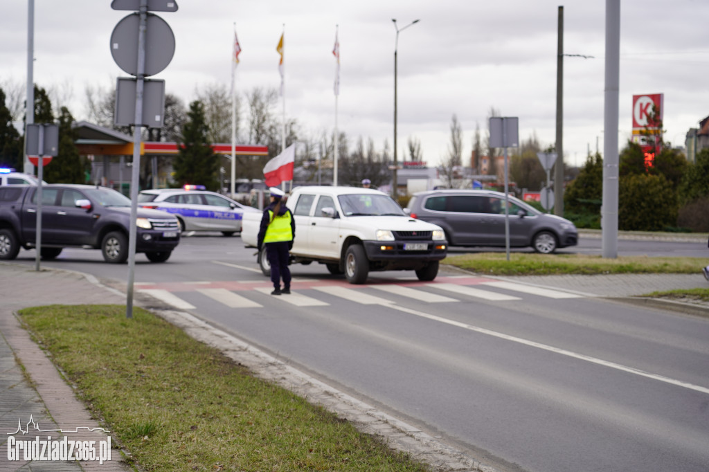 Protest rolników w Grudziądzu, utrudnienia w centrum miasta