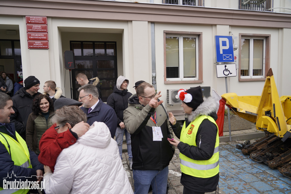 Protest rolników w Grudziądzu, utrudnienia w centrum miasta