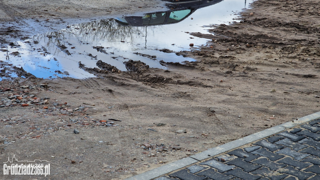 Organizacja ruchu przy Biedronce na Rządzu w Grudziądzu