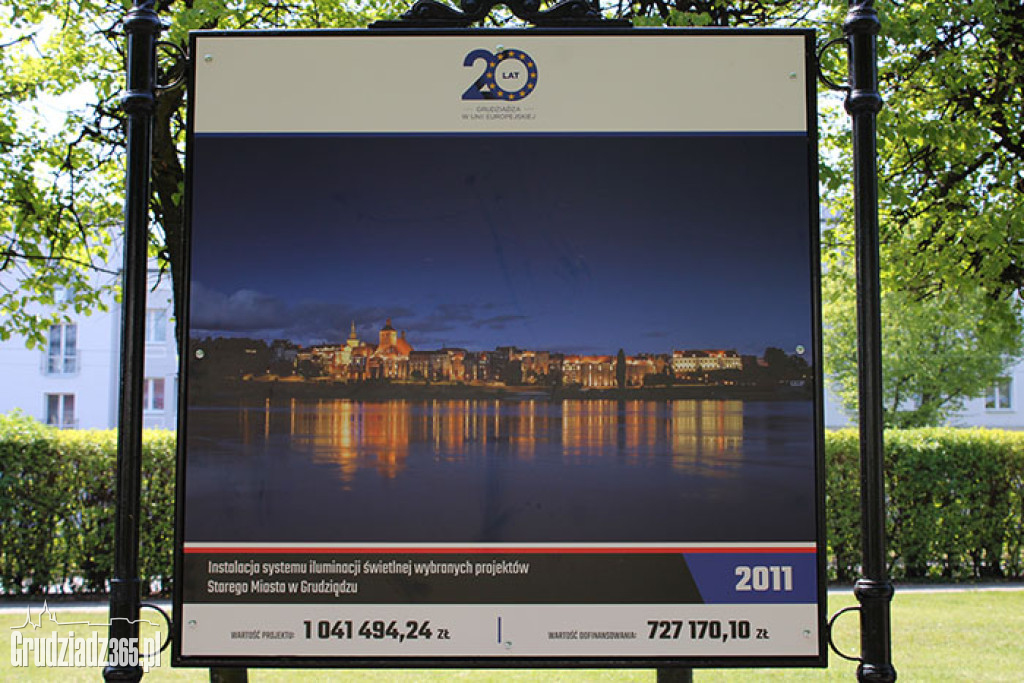 20 lat Grudziądza w Unii Europejskiej - wystawa plenerowa