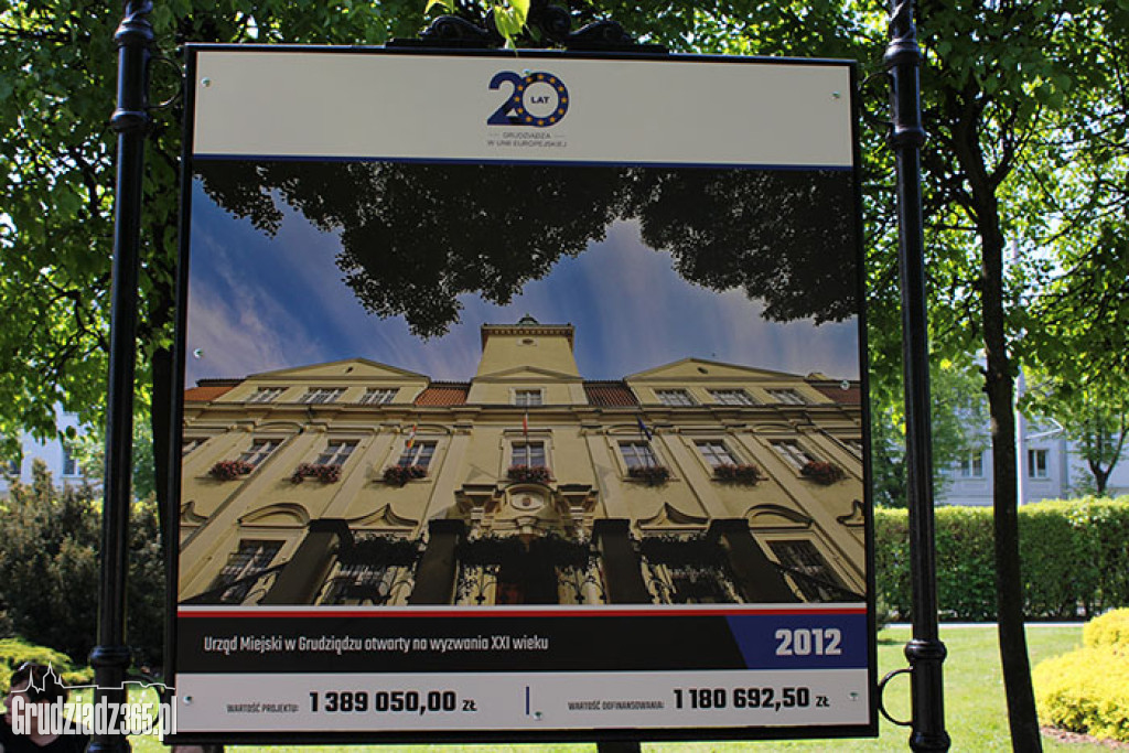 20 lat Grudziądza w Unii Europejskiej - wystawa plenerowa