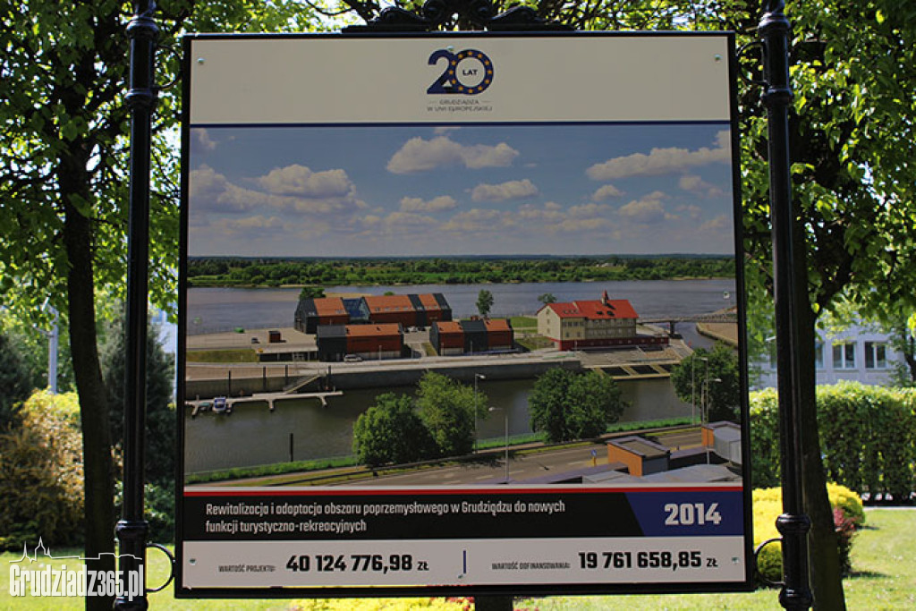 20 lat Grudziądza w Unii Europejskiej - wystawa plenerowa