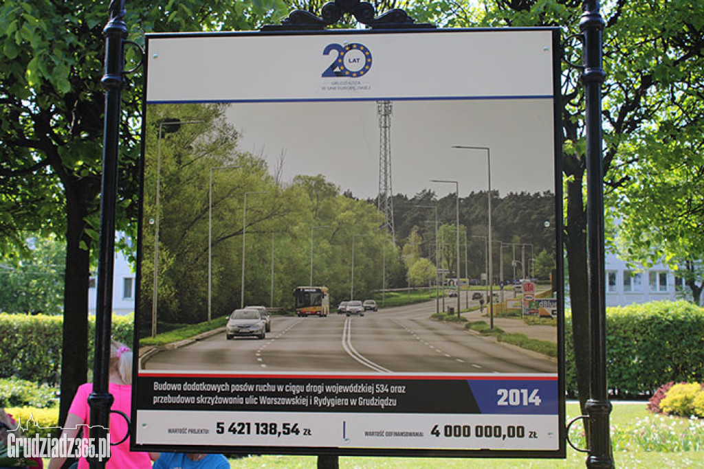 20 lat Grudziądza w Unii Europejskiej - wystawa plenerowa
