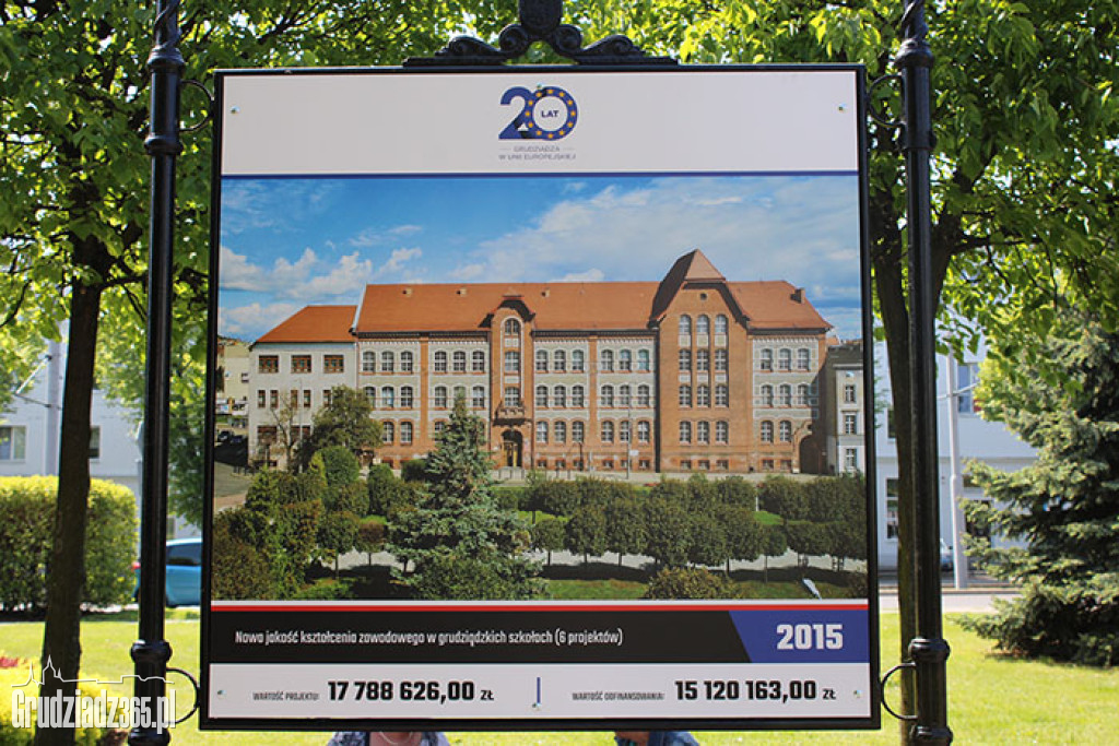 20 lat Grudziądza w Unii Europejskiej - wystawa plenerowa