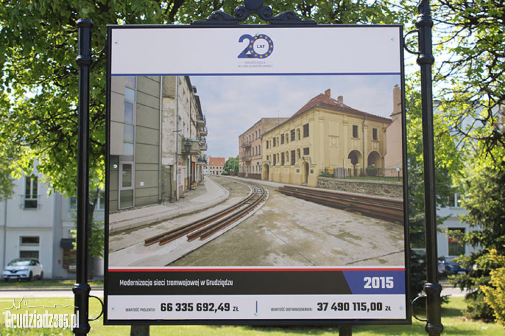20 lat Grudziądza w Unii Europejskiej - wystawa plenerowa