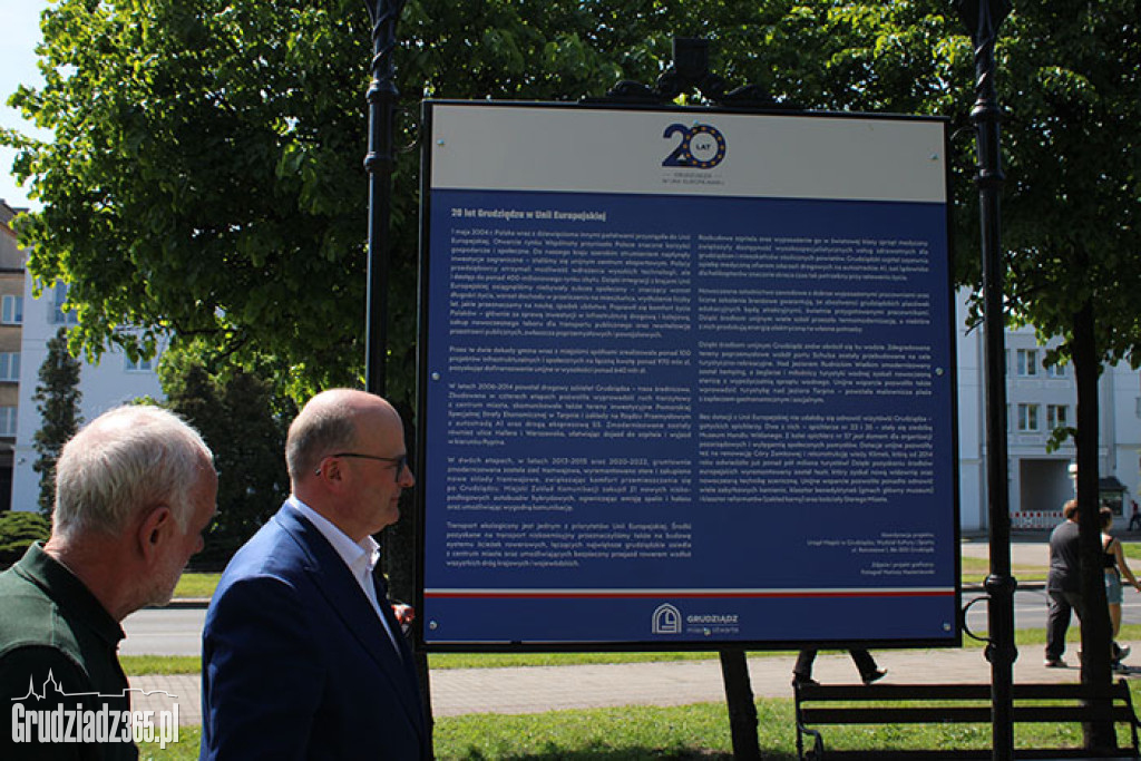 20 lat Grudziądza w Unii Europejskiej - wystawa plenerowa