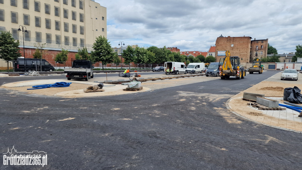 Wkrótce koniec remontu parkingu przy ulicy Sienkiewicza w Grudziądzu