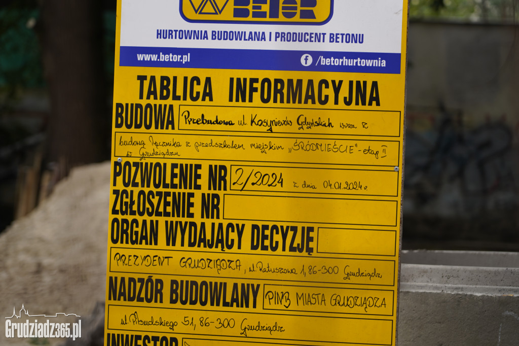 Zamknięto wjazd z ul. Sienkiewicza w ulicę Kosynierów Gdyńskich, ruszył remont tej ulicy.