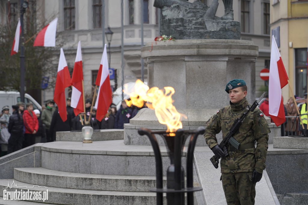 Obchody Narodowego Święta Niepodległości na Rynku w Grudziądzu