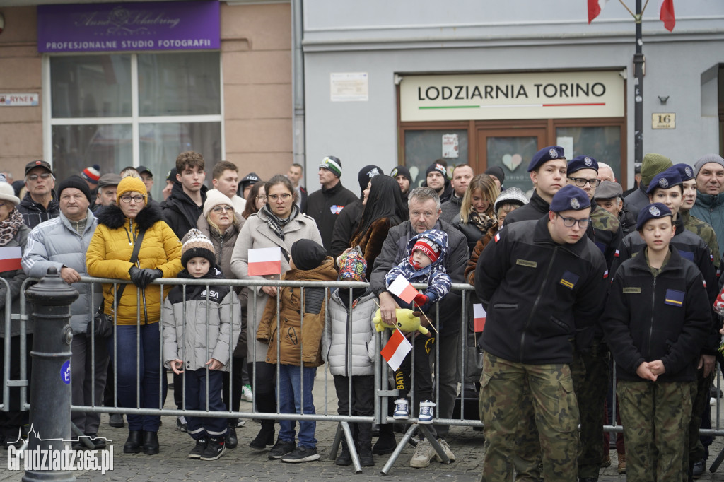 Obchody Narodowego Święta Niepodległości na Rynku w Grudziądzu