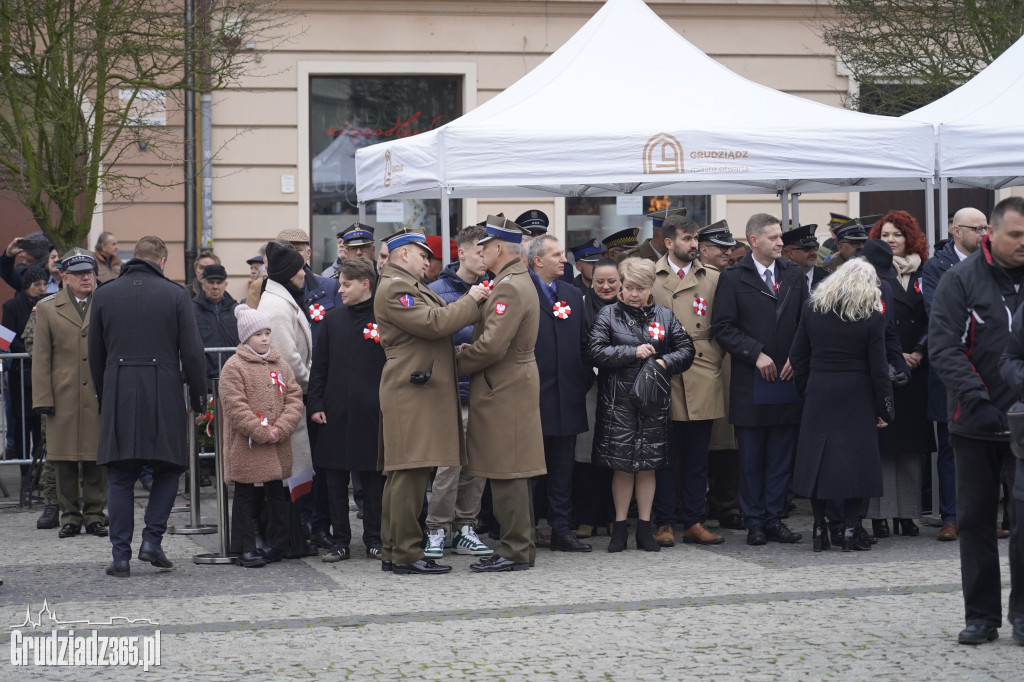 Obchody Narodowego Święta Niepodległości na Rynku w Grudziądzu