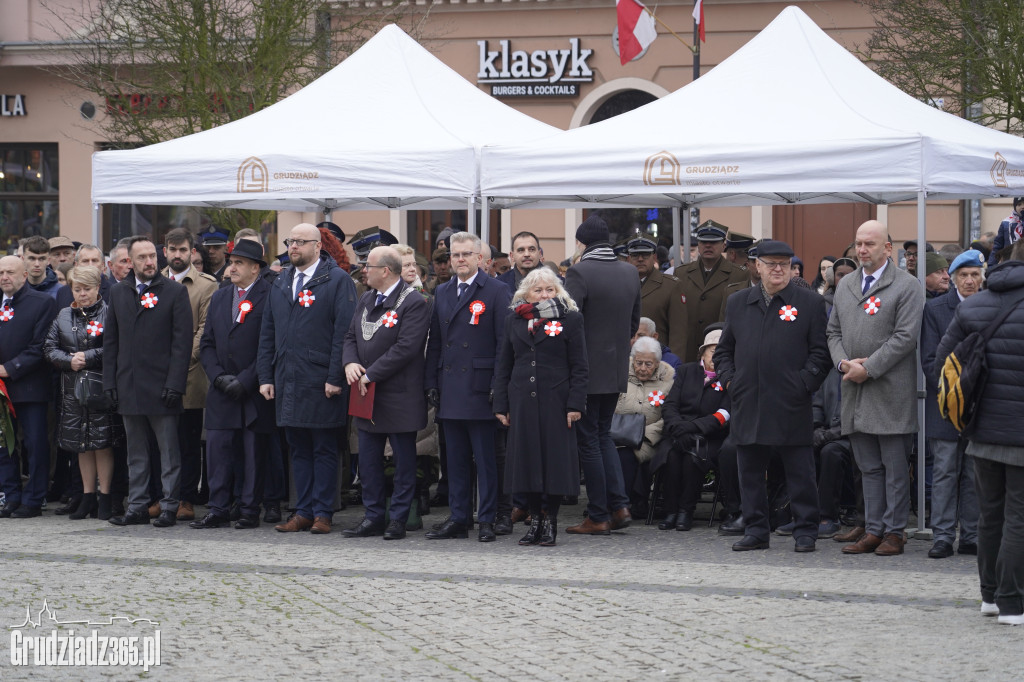 Obchody Narodowego Święta Niepodległości na Rynku w Grudziądzu