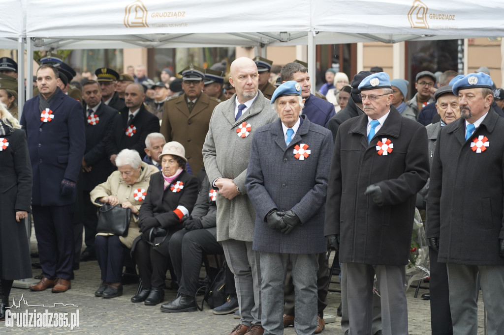 Obchody Narodowego Święta Niepodległości na Rynku w Grudziądzu